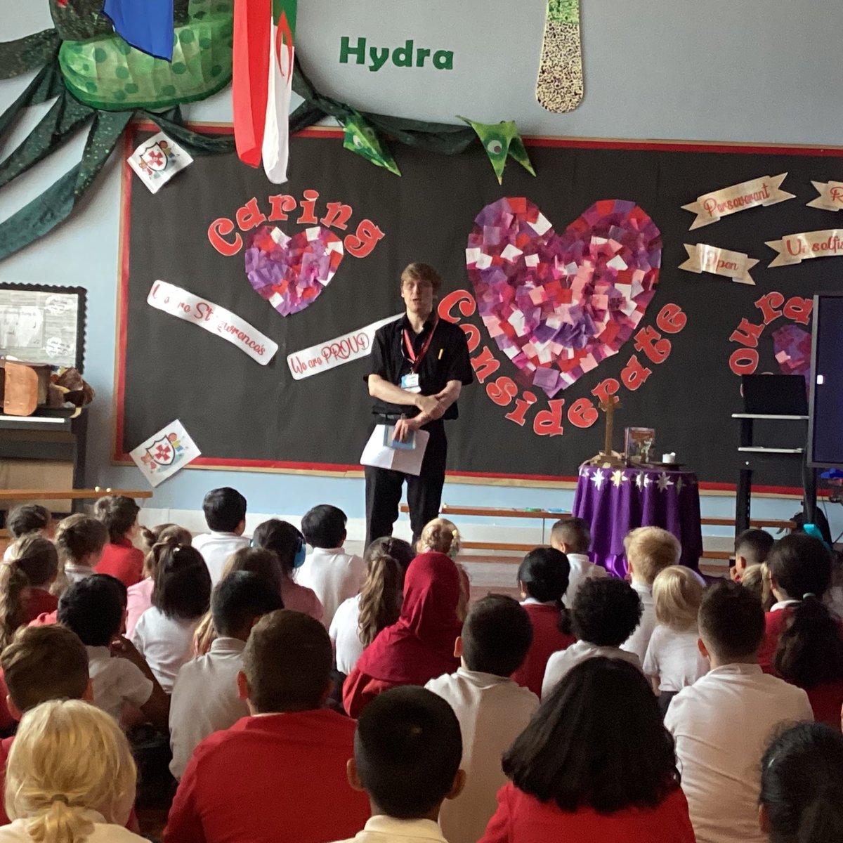 Y6FoxesStLaw's tweet image. Ready, Set, Read! Today we found out all about the York Summer reading challenge. 6 books to read over the summer and prizes to be won! @stlaws_school