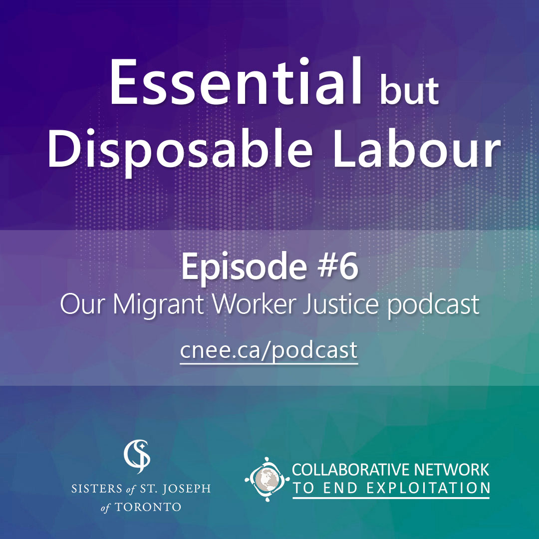 Our new #MigrantWorkerJustice podcast episode features Shelley Gilbert (@LAW_Windsor) & Hannah Deegan (Associations for the Rights of Household and Farmworkers, dtmf-rhfw.org): cnee.ca/podcast #StatusForAll @MRCCanada @MigranteI @MigrantRightsCA @RefugeeCentre