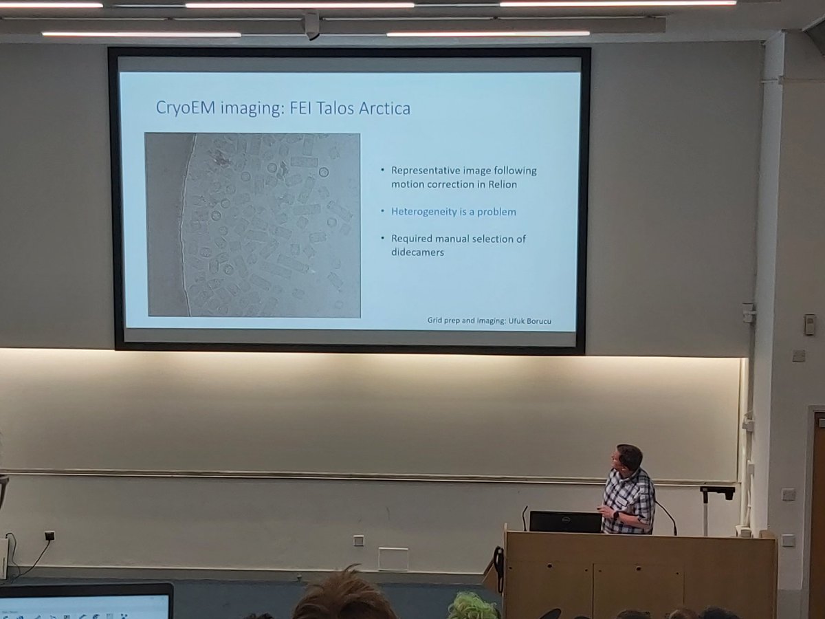 Session 2 is talks focused on CryoEM - a technique which doesn't require crystals 👀🔬and is becoming a routine technique in Structural Biology 🧬 #SWSBC @unisouthampton @sotonbiosci