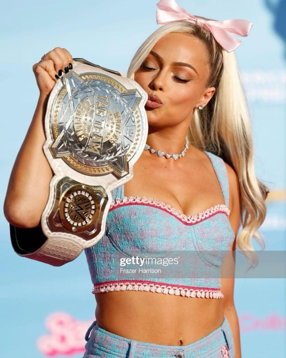This Barbie is a WWE Champion ✨💞\nThank you for having me 🖤🙏 & Thank you to the very best glam squad a Barbie could ask for 🥹