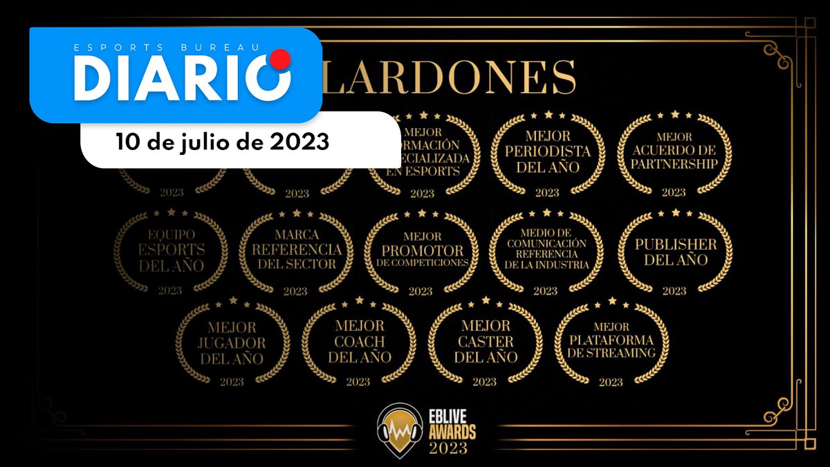 Esports_Bureau's tweet photo. #ESBDiario 10 Julio 2023 Powered by @MadridinGame con @arienlacancha

✅ Los finalistas de los @EsportsBLive
✅ La #HackJam de @MadridinGame
✅ @InFinitye_sport firma con @Monougg

 La actualidad de los #esports 
https://t.co/cooCxDylp3 https://t.co/41jf2QRafu
