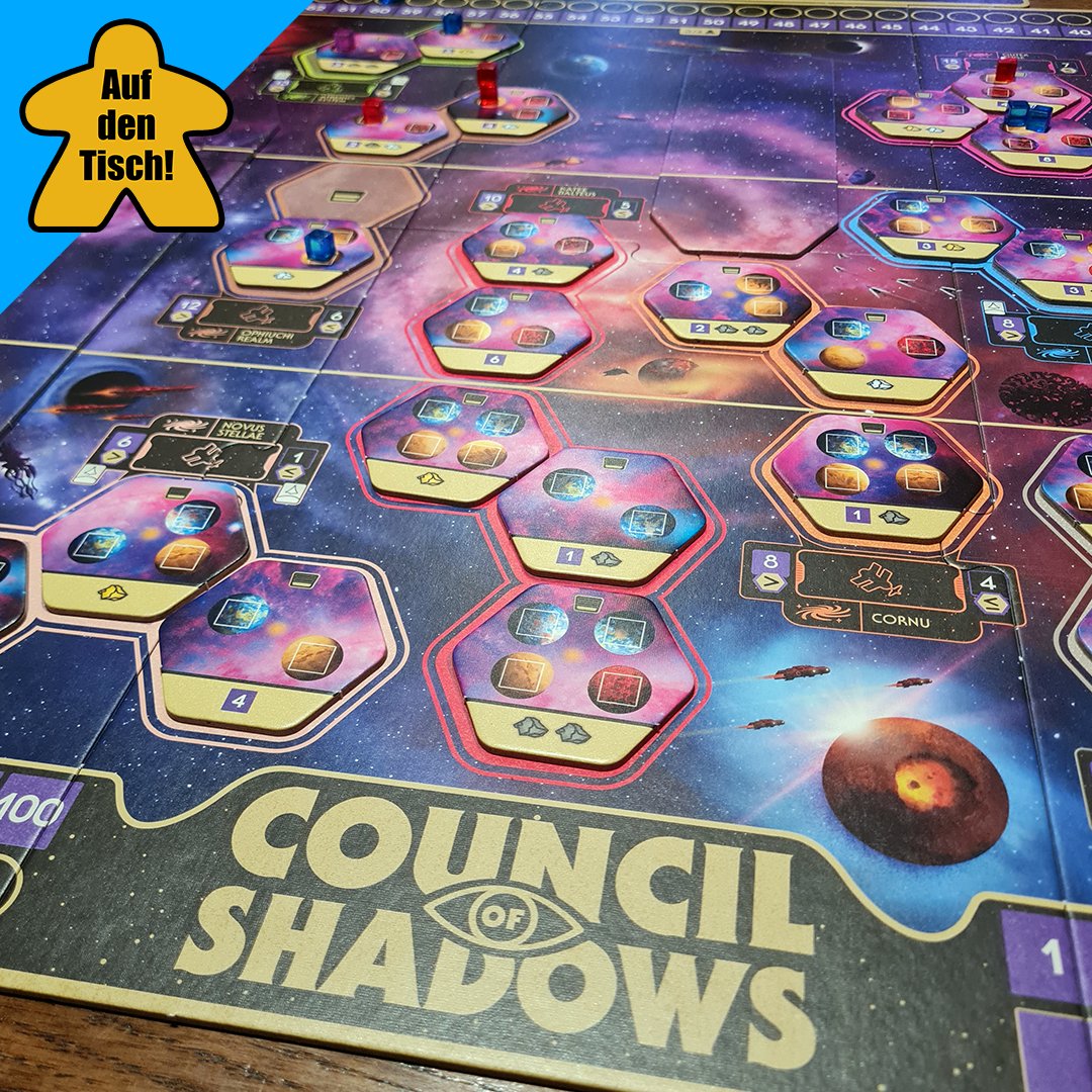 aufdentisch1's tweet photo. #CouncilofShadows war für mich die Überraschung der SPIEL 2022. Samstag kam es wieder auf den Tisch. Leider lief es für von Anfang nicht so gut und ich kam am Ende nicht mal auf Level 3. [1/2]
#aufdentisch #brettspiele #brettspiel @spieledinos https://t.co/JTHJrdjVax