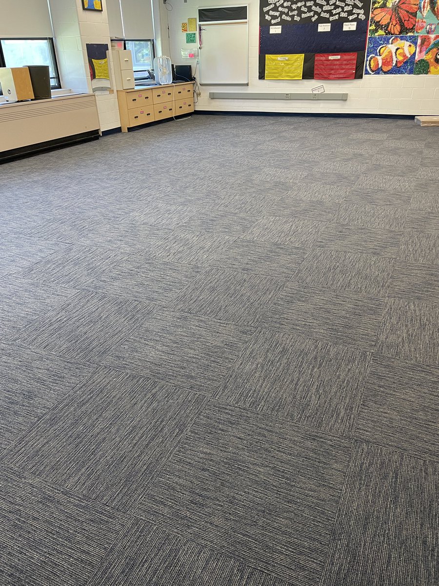 AvonLake_Ops's tweet photo. Highlights from some projects at Eastview this morning…

The music room carpet had a large tear in it so we made an improvement to the space. Testing out carpet squares as a modern, practical solution. We think it looks nice!

@AvonLakeSchools @jamiefranko11 #ALexcellence #AL101 https://t.co/reGrkkUiDH