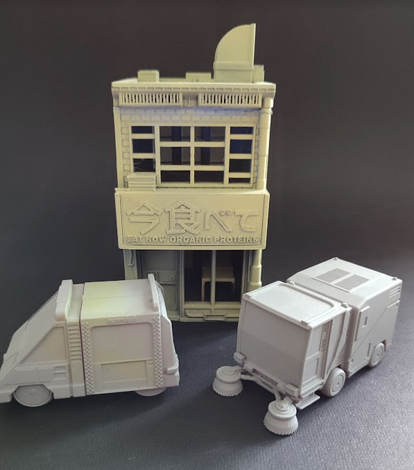 Corvusgamester1's tweet photo. A few of the pieces from the #cyberpunk range proving to very popular over the weekend. https://t.co/2Nvub6BWHB #3Dprinting @wargaming #scifi #infinitythegame #necromunda #judgedredd #realitysedge #tabletopgaming https://t.co/LOpTvhXEXI