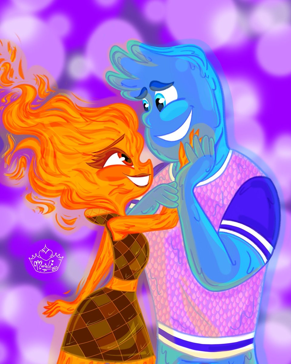 Marialehernan20's tweet photo. 🔥❤️💧😍😍😍❤️❤️❤️
.
Me Encantaaaaaaaaaa el resultado!!!🥺😍😍❤️❤️❤️❤️
#mariale💜 #fanart #misCreaciones #amor #MisDiseños #elementos #elemental #fanartdisney #fanartpixar #cine #chicadefuego #chicodeagua #peliculasanimadas #disney #pixar #peliculas #animacion #art https://t.co/SIF78fF3bN