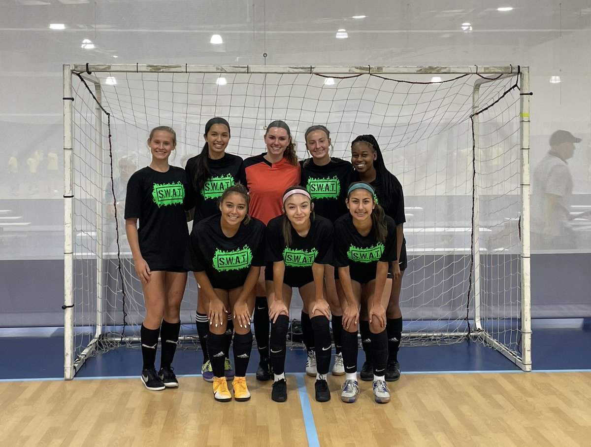 We won yesterday, 5-4! We were up 5 goals and almost gave it away. Takes a team to regain momentum. I'm so thankful for their courage, humbleness, and perserverence!

Please cheer for SWAT TODAY on the live stream US FUTSAL championship TODAY AT 3:50 CST

gamechanger.dudasites.com/monday