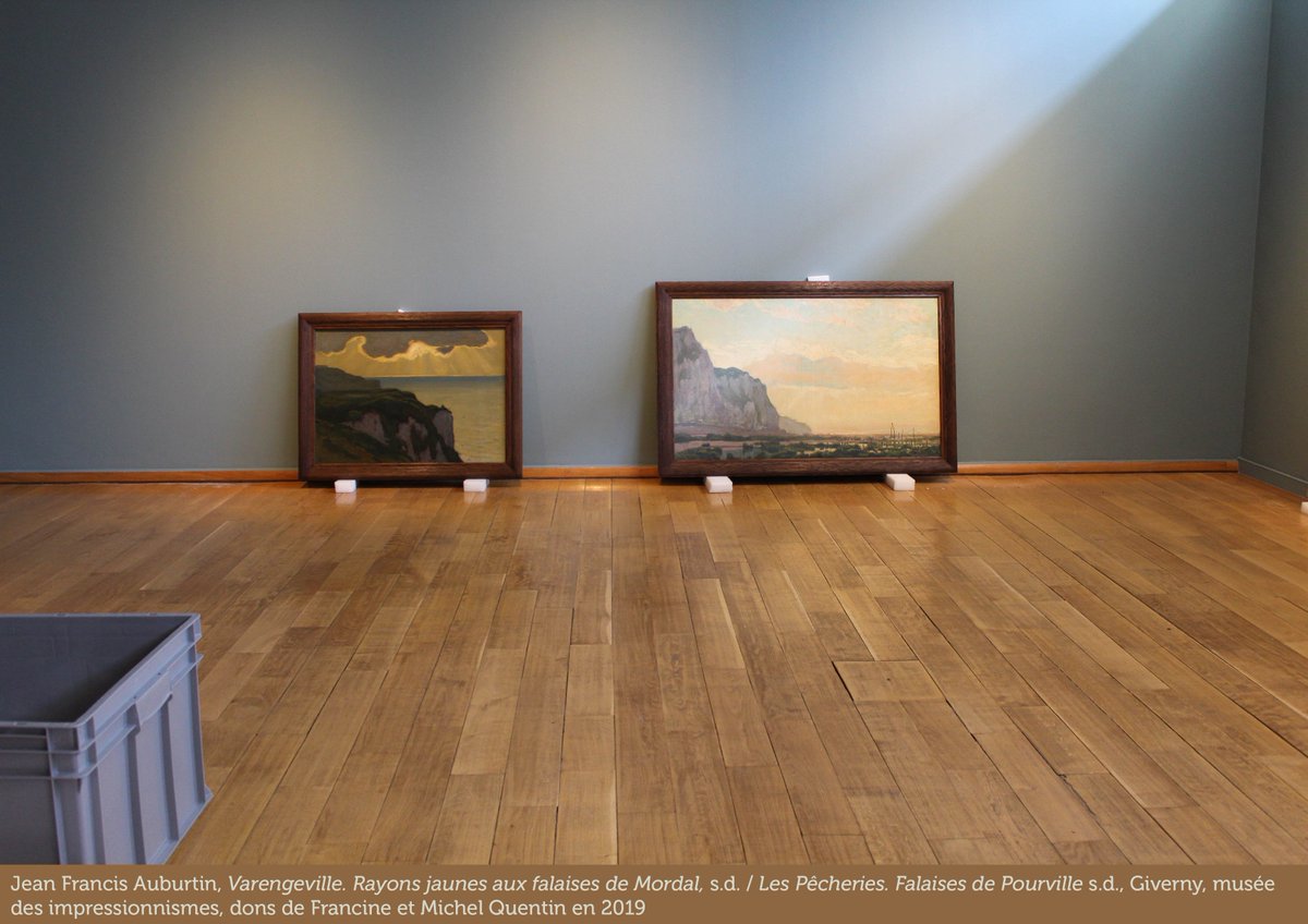 MuseeGiverny's tweet photo. #Coulisses | L'accrochage de l'#ExpoRenoirGuernesey a commencé aujourd'hui ! Aux côtés des tableaux de Pierre-Auguste #Renoir, le #musée présentera une partie des œuvres de sa collection. Plusieurs d'entre elles, acquises récemment, seront présentées pour la toute première fois ! https://t.co/V96TjtPxJ9