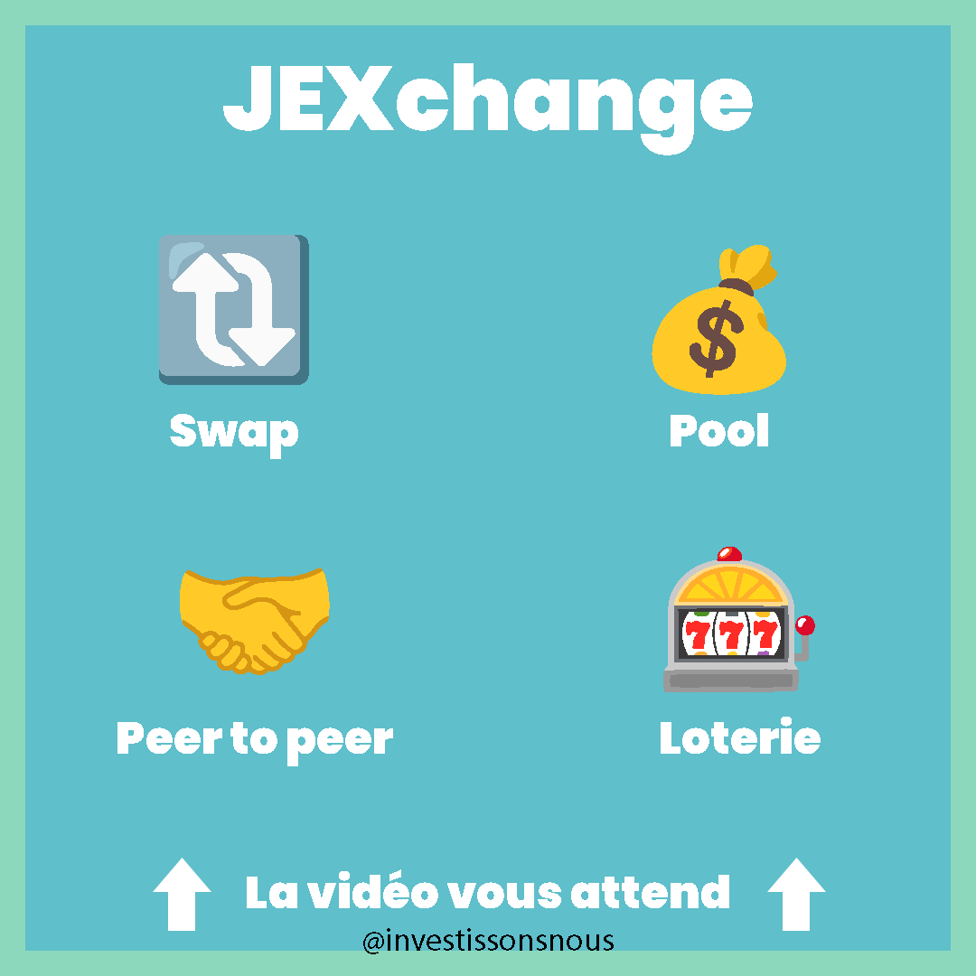 crypto_gemme's tweet photo. Salut #MultiversX 😊

Nouvelle vidéo sur la chaîne 🎥
On vous parle de @JEXchangeDefi un DEX incroyable pour économiser de l'argent et profiter des #Launchpad  💰

👉 https://t.co/IpptUKsDx2 https://t.co/hYOGLMtmGa