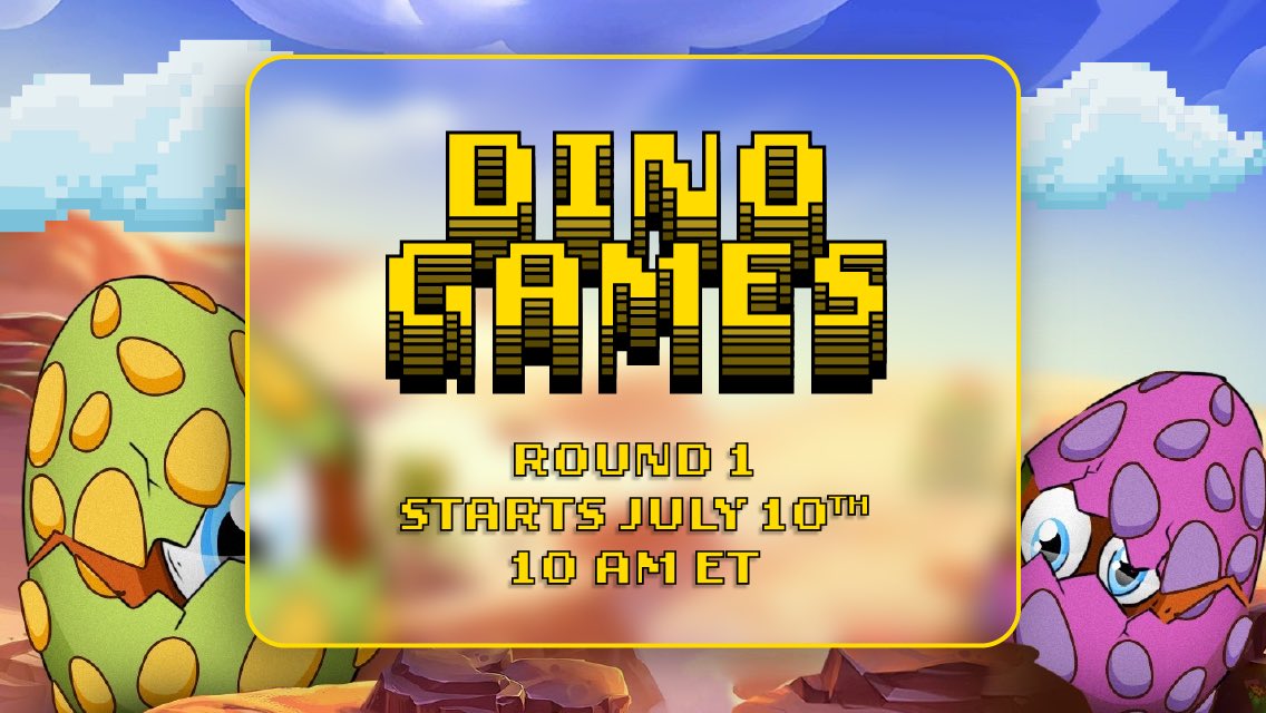 “Dino Games” Round 1 has begun! 

Only use this link to play.

May the Dapper Odds be Ever In Your Favor!!! 

#dinogames #AVAX 

games.dapperdinos.com
