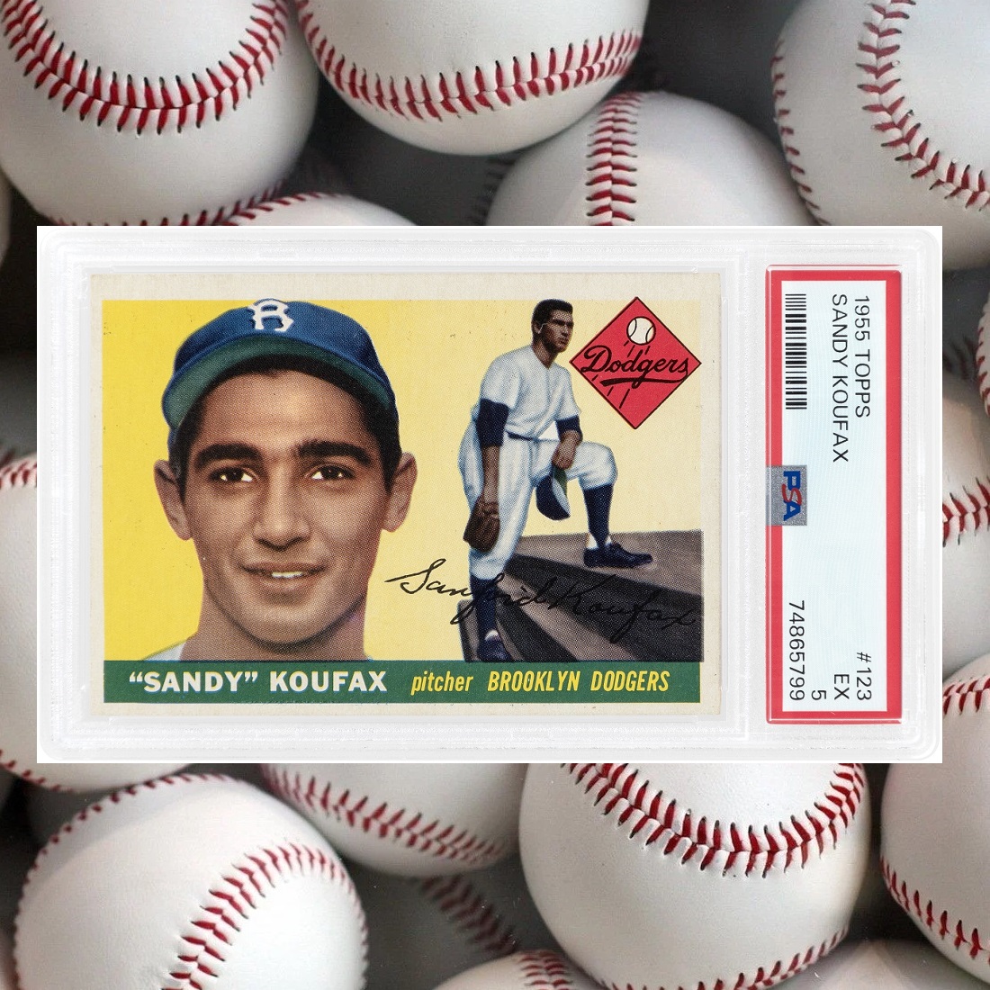 HakesAuctions's tweet image. #DodgerNation, don't miss your chance to bid on @Dodgers legend #SandyKoufax's 1955 @Topps #rookiecard, now up for bid at @HakesAuctions! ⚾️⚾️⚾️ ow.ly/82G750P5Q40
#MLB #baseball #Topps #Dodgers #BrooklynDodgers #LosAngelesDodgers #baseballcards #sportscards #collector