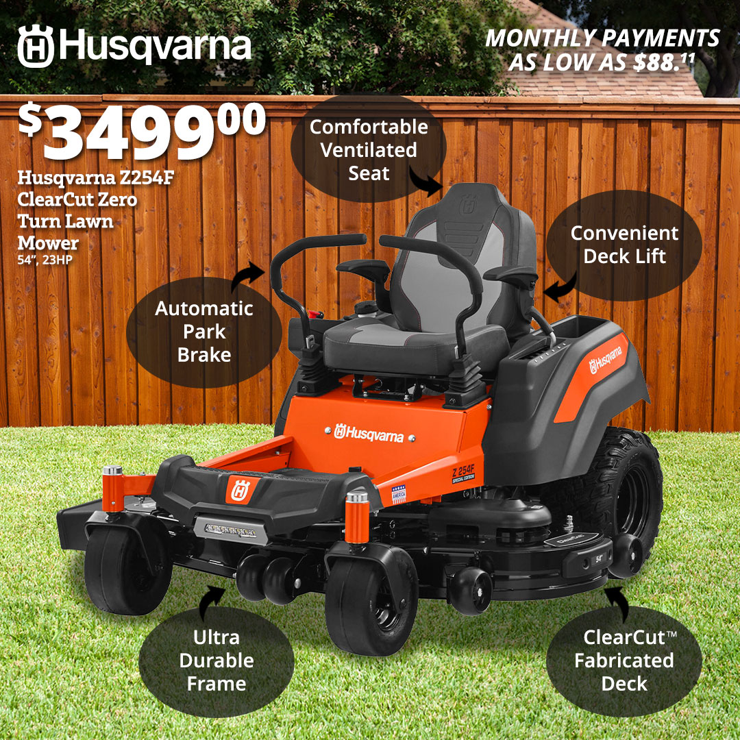 Rural King on Twitter "Hit the grass running with a new HusqvarnaUSA Z254F 23HP 54" Zero Turn