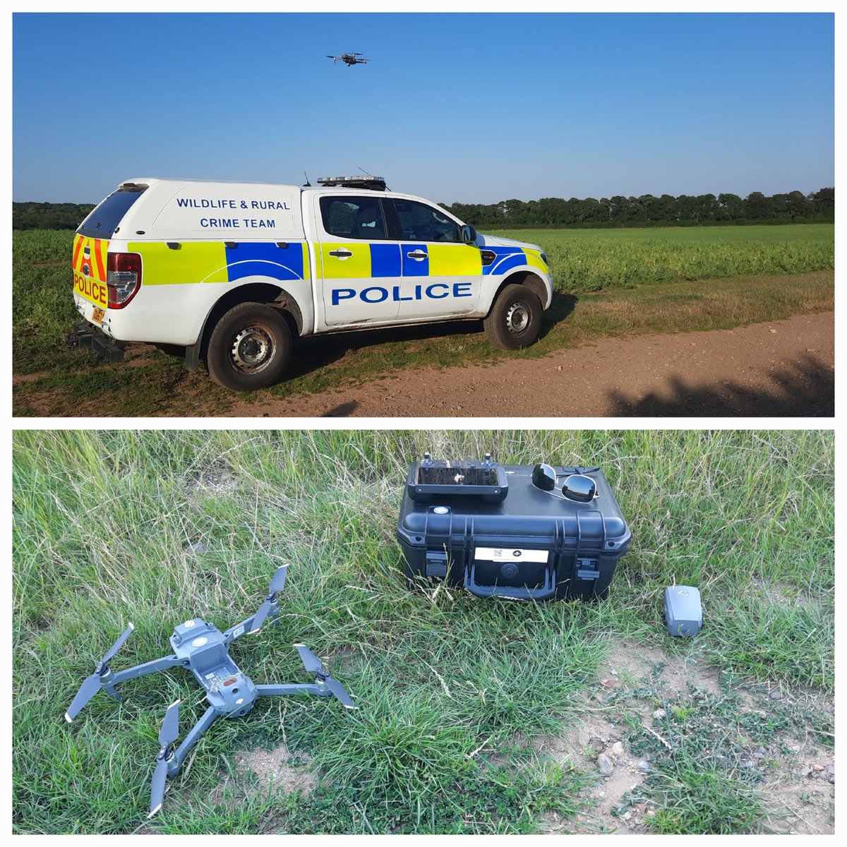 The Wildlife &amp; Rural Crime Team are now fully operational with Police Drones and using them creatively to fight crime in the countryside

We're also working on another really good job today and will hopefully be able to share our success story a bit later... stay tuned...

#drone