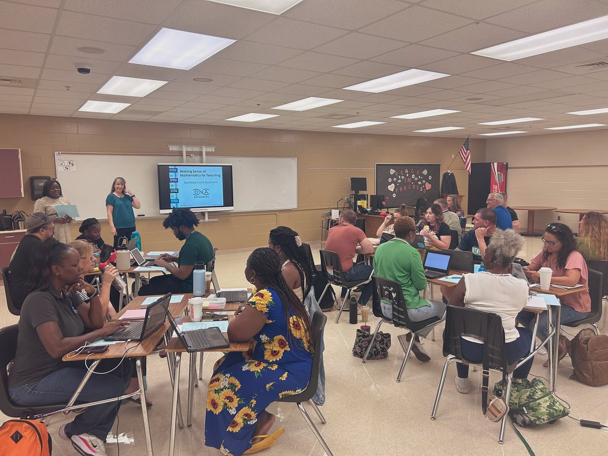 KAngel_OCPS's tweet photo. High School Algebra 1 Ts, coaches and admin playing with math this week @CHS_OCPS @OcoeeKnights @CDLocps @612MathOCPS #SecondaryMathOCPS #impactCDL @Mrs_Aponte_OCPS #DNAMath https://t.co/GCRwrKDi54