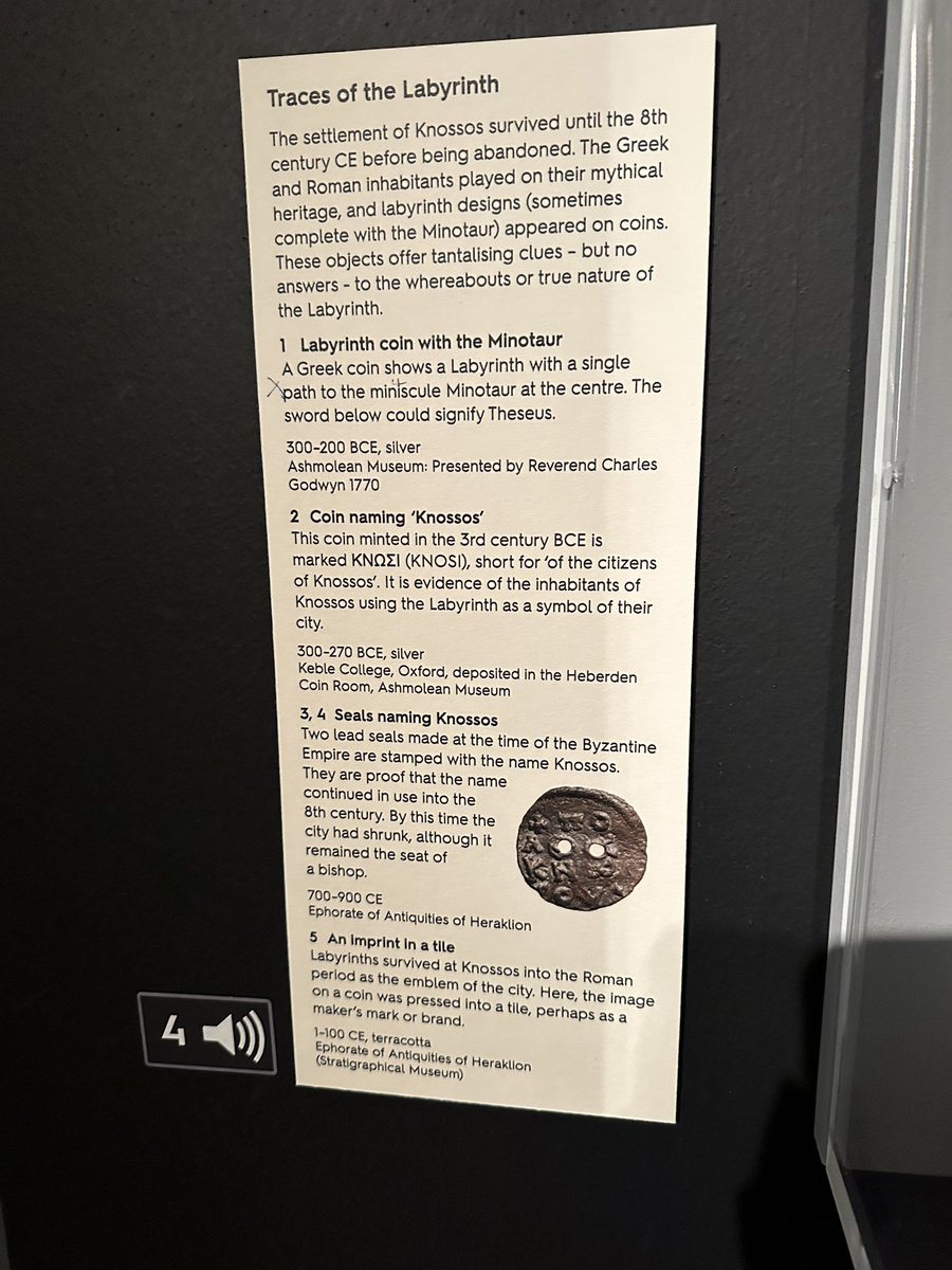 TinctureOfMuse's tweet image. More of this please! Tiny coins  - big replicas. So much easier to see! @AshmoleanMuseum #LabyrinthAshmolean