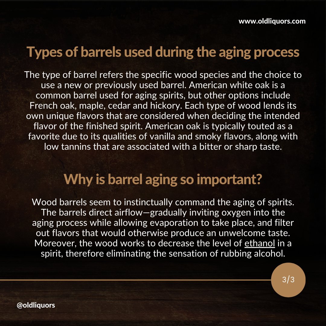 OldLiquors's tweet image. Unleash the magic of barrel aging! 
Explore the art and science behind transforming spirits and wines into liquid perfection. Discover the secret to exceptional flavors and unparalleled quality. #barrelaging #liquidperfection #oldliquors