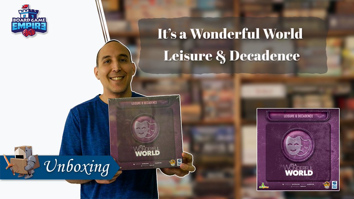 It's a Wonderful World Leisure & Decadence Unboxing

youtube.com/watch?v=Urshnk…

@LuckyDuckGames
#boardgameempire #Unboxing #TopGames #BoardGames #ItsaWonderfulWorld #LuckyDuckGames #BGG #boardgamenight #boardgamenights #boardgameaddict #boardgamegeeks #boardgameday