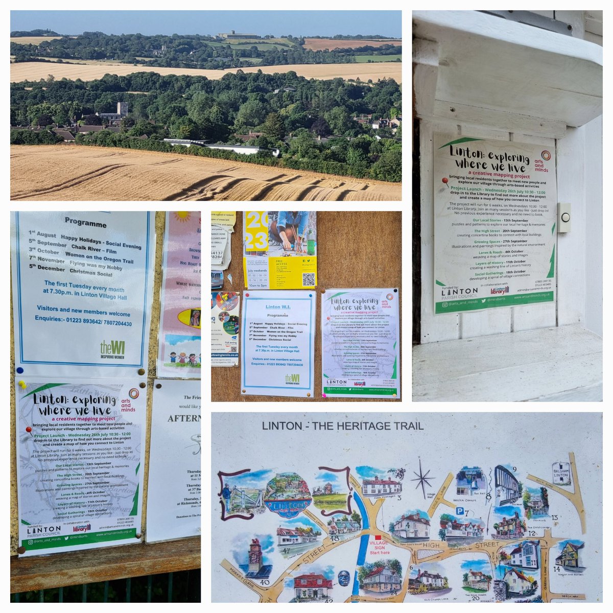 erbradfield's tweet photo. Been thinking about #Linton in a different light since we've been planning #LintonMapping project @mindsarts
Been out wandering & spotting flyers appearing and wondering how to bring the #heritage trail into the project #CommunityMapping #CreativeMapping #CommunityConnections https://t.co/zLxvfOms7h