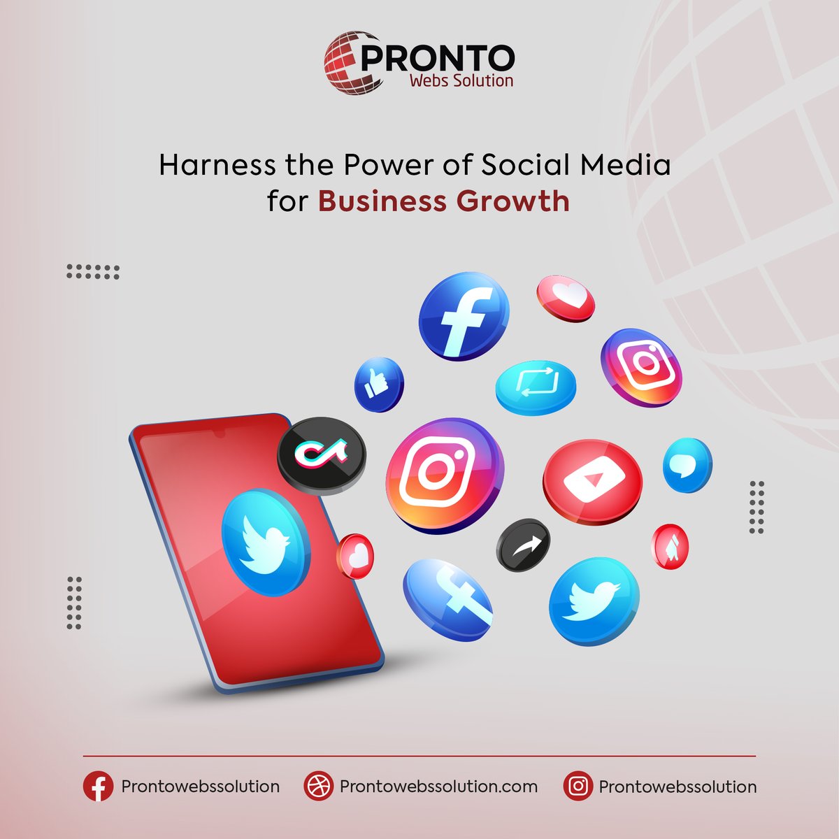 PWebsSolution's tweet image. Expand your reach, engage your audience, &amp;amp; drive conversions with our result-driven SMM services. Pronto Webs Solution helps you establish a strong online presence across various social platforms.
prontowebssolution.com
#ProntoWebSolution #SMM #SocialMediaMarketing