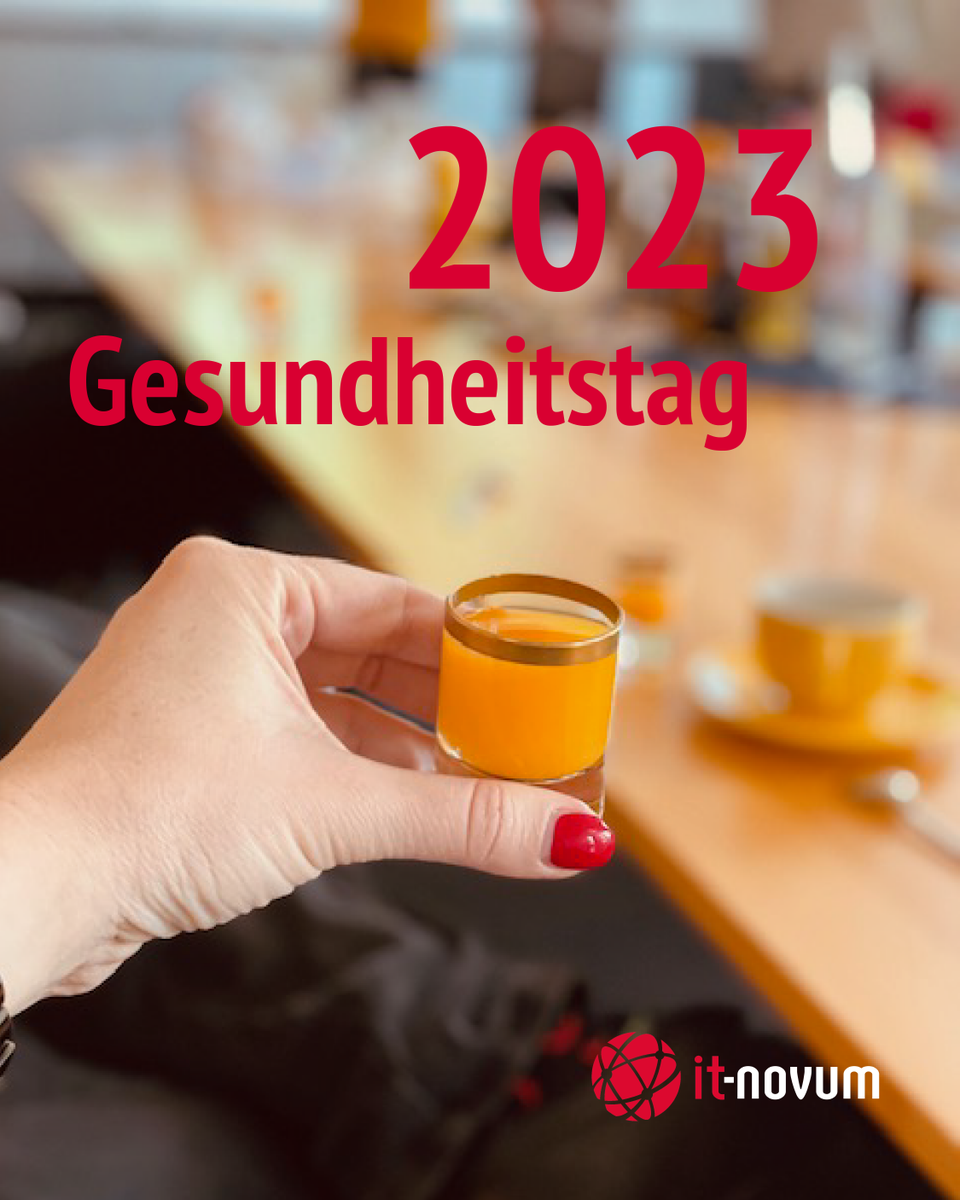 Wie genau sieht ein Gesundheitstag bei it-novum aus? 🌟

Zum Beispiel mit erfrischenden Ingwer- und Kurkuma Shots, die wir selbst gemixt haben. 💪  
#gesundheit #itnovum #arbeit