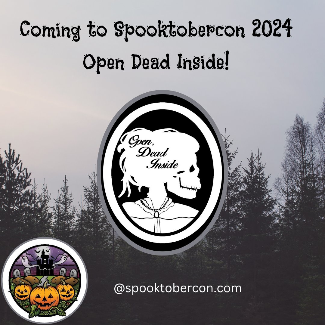 spooktobercon's tweet photo. Welcome to our latest vendor! Open Dead Inside will be joining us for Spooktobercon 2024! #spooky #strange #odd #merch https://t.co/OMZ3ida1O0