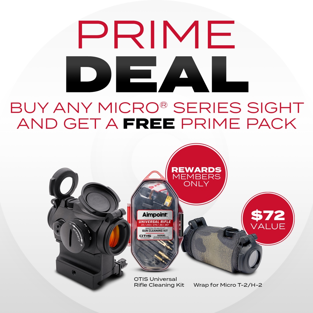 AimpointUSA's tweet image. Prime Deals are here for Rewards Members!
aimpoint.info/3NKOQgz

20% off official Aimpoint gear

20% off Aimpoint parts and accessories with a purchase of any Aimpoint optic

Buy any Micro Series sight and get a free Prime Pack

#primedeals #aimpoint #reddotsights