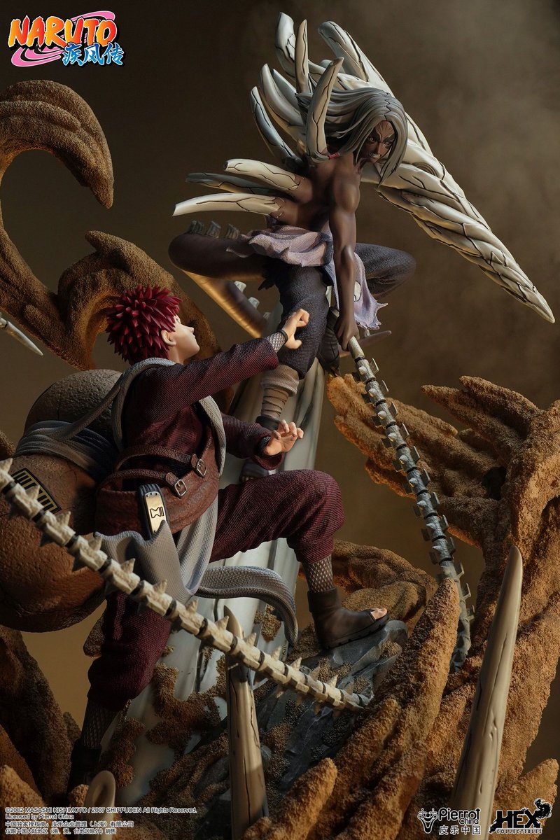 MechanicalJapan's tweet photo. De la serie de anime "Naruto Shippuden" HEX Collectibles presenta la estatua a escala 1/6 que dedica a la pelea entre Gaara y Kimimaro y que nos ofrece dentro de su línea Elite Dynamic Statue.

Más información: https://t.co/dx12lTC2j3 https://t.co/W4L76dxEBT