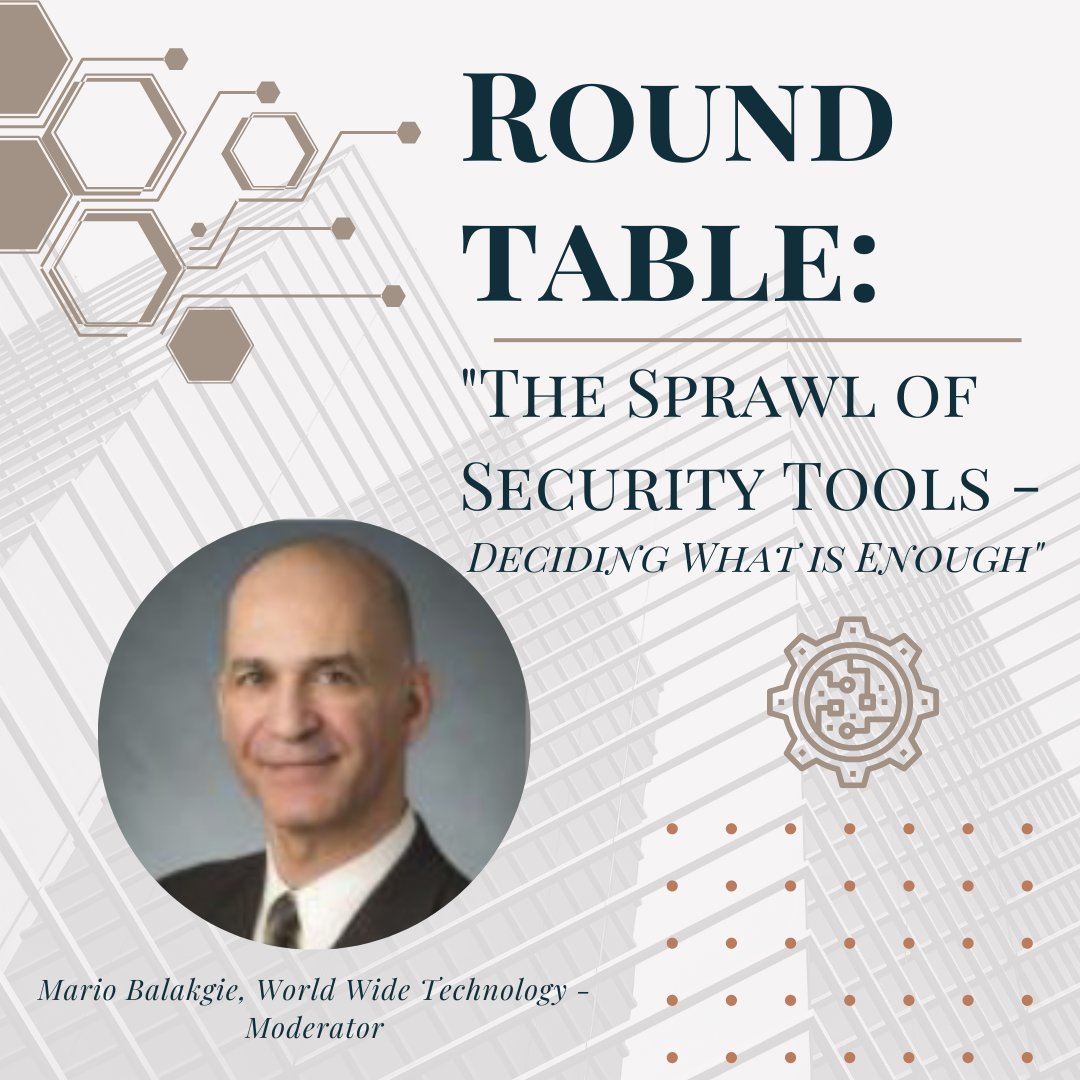 NTSC_CISO's tweet photo. Mario Balakgie will join us at the NTSC's 6th Annual National Conference for a roundtable discussion on the pressure CISOs face to adopt multiple tools to cover various aspects of their organization's security needs.

Secure your seat before July 14th https://t.co/3G5f5KoXgU. https://t.co/MIZbJgcU3n