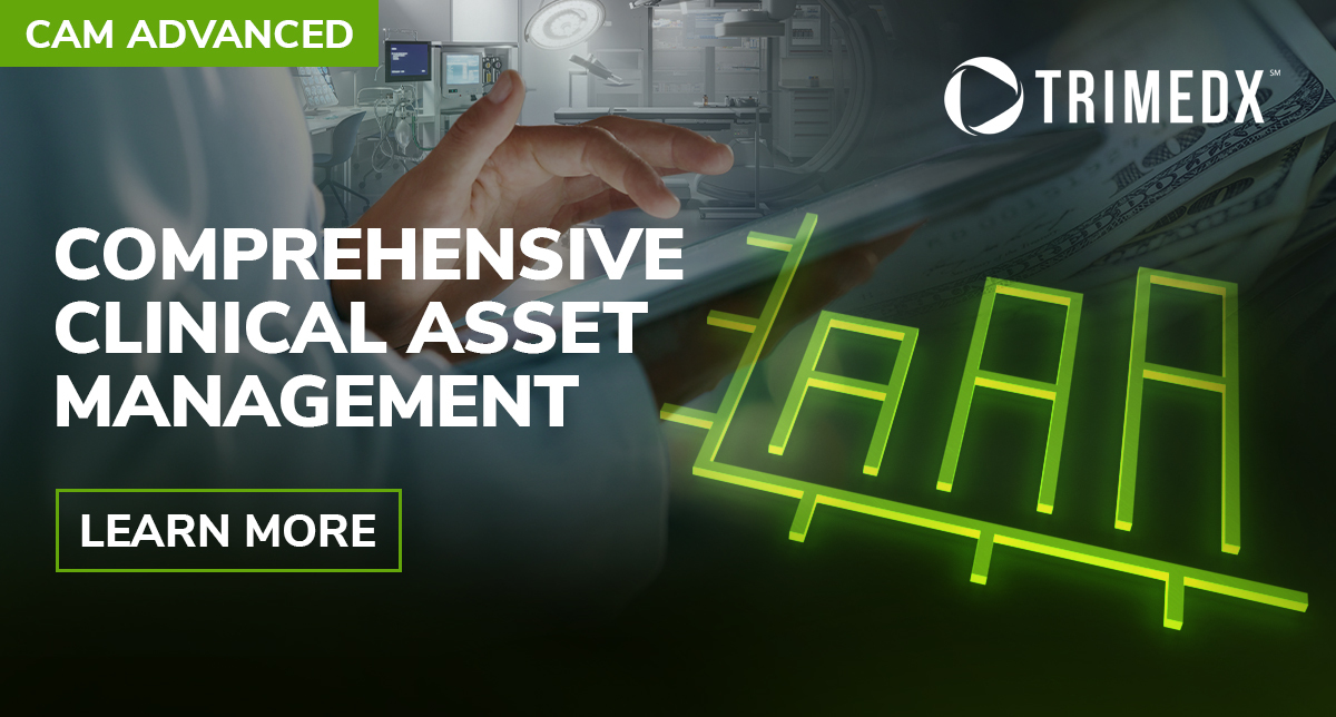 TRIMEDX's tweet image. #ClinicalAssetManagement is the key to optimizing capital budgets. #TRIMEDX #CAMadvanced integrates equipment maintenance, utilization data, and #cyber insights to help maximize investments, improve #PatientCare, and drive financial sustainability. bit.ly/3O6hOJi