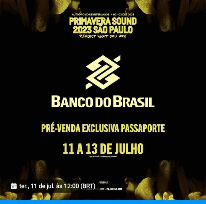 THE CURE BRASIL on Twitter "𝐀𝐓𝐄𝐍ÇÃ𝐎!!!🎟 A prévenda de ingressos que