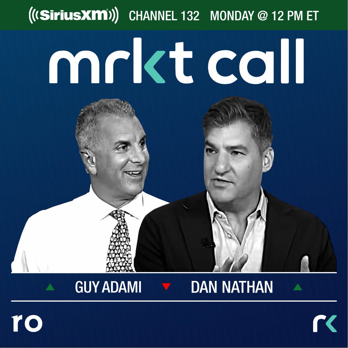 Check out MRKT Call on @SXMBusiness channel 132 today at noon! @GuyAdami & @dmoses34 will be taking your questions all hour long!! 📞 844-942-7866 📞