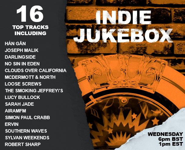 NEW #INDIE on the JUKEBOX WEDNESDAY 6pm GMT (1pm ET, 11am PT) @darlingside @nosinineden @LooseScrewsRock @LucyBullockSing @airamfmmusic @sylvanweekends @robert_sharp666 @Dannydeathdisco + more! radiowigwam.co.uk, SmartSpeaker