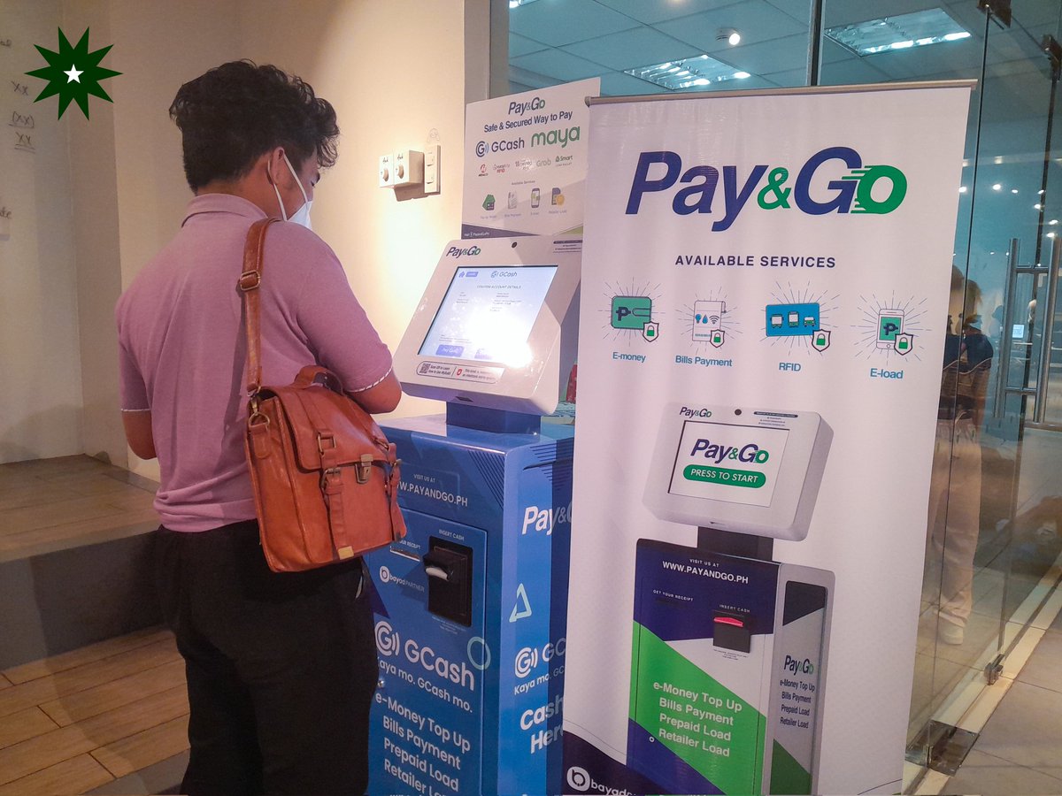 TheLaSallian's tweet photo. UNIVERSITY: Pay&amp;Go kiosks are now available at the Yuchengco Grounds and Gokongwei Study Hall, allowing students to cash in to digital wallets and to pay bills through cash or mobile top-up. https://t.co/hu3AdqOSsx
