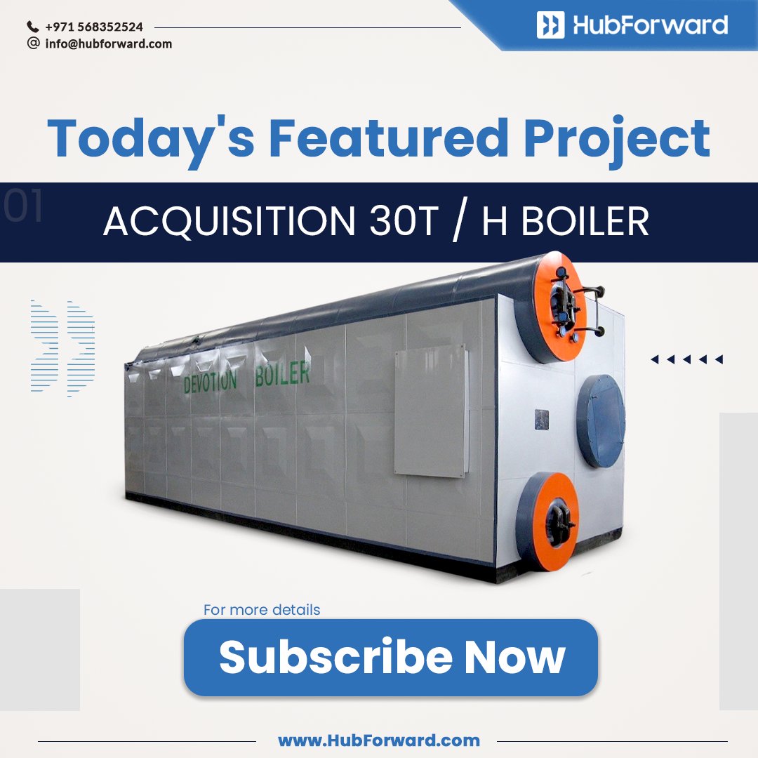 🌟 Empowering Manufacturing and Showcasing Projects in the Cloud! 🏭

💼 "ACQUISITION 30T / H BOILER" 💼
A leading company in the refining and petrochemical industry in Algeria, has issued an invitation to tender for the acquisition of a 30T/H boiler. 
hubforward.com