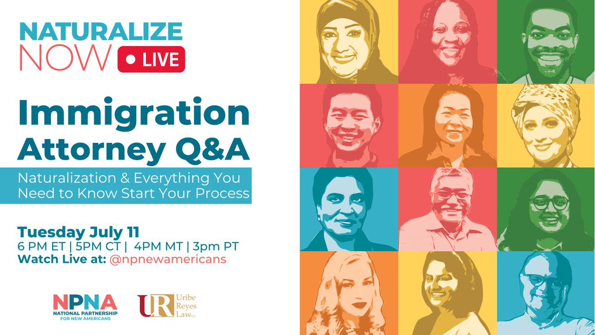 Interested in becoming a citizen? @NPNewAmericans is hosting a session that will cover everything you need to know about becoming a citizen. Get your questions ready and register here: streamyard.com/watch/nycXtrmS…
#NaturalizationSummer #USCitizenship