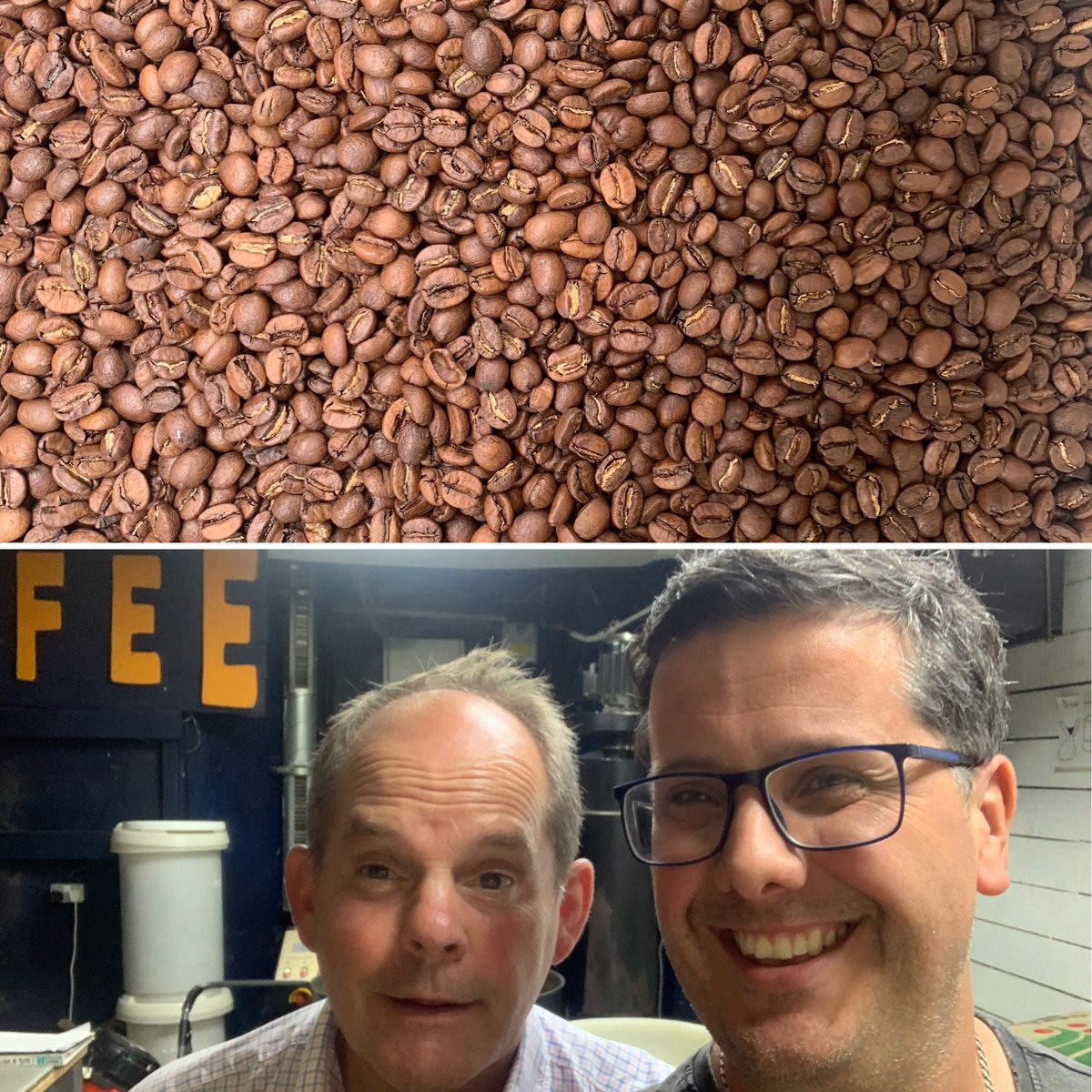 Beans. Are. BACK! 🙌💥😃
Great to meet Simon &amp; the rest of the @execoffeeroasters team this afternoon 😊 &amp; thank you for the beautiful batch of your loose beans to restock Nourish with as of tomorrow!! ☺️
Great to be able to continue supporting this lovely local producer 🧡