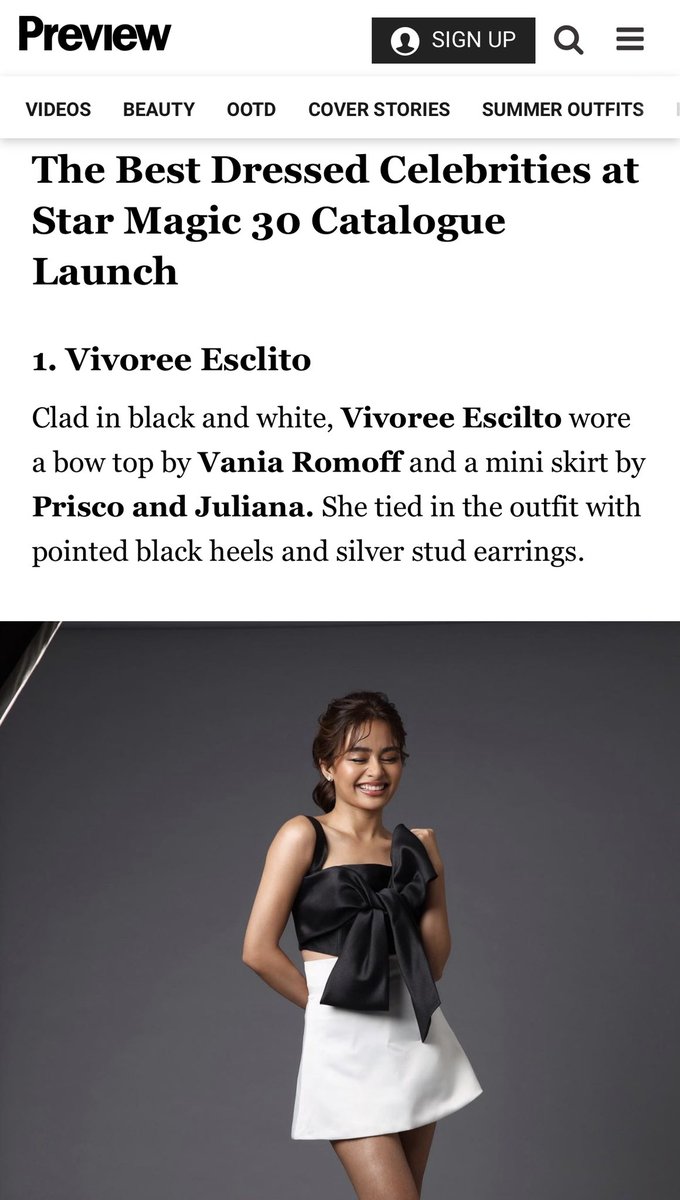 VanMercadoNew's tweet photo. @vivoree tops Preview Magazine's Best Dressed Celebrities at #StarMagic30CatalogueLaunch 🥂🍾 #StyledByVanMercado 

Hair: Mycke Mortiz Arcano
Makeup: Lin Uy

Thank you https://t.co/qd0orFPNX9 ❤️ https://t.co/c1CpsHbyij