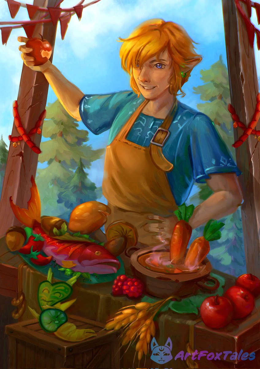 🥕🥦🥕Don't miss a chance to buy food from Link!
Thank you all for your support ^_^
#LegendofZelda #zeldafanart  #Zelda #ZeldaTearsOfKingdom #украрт