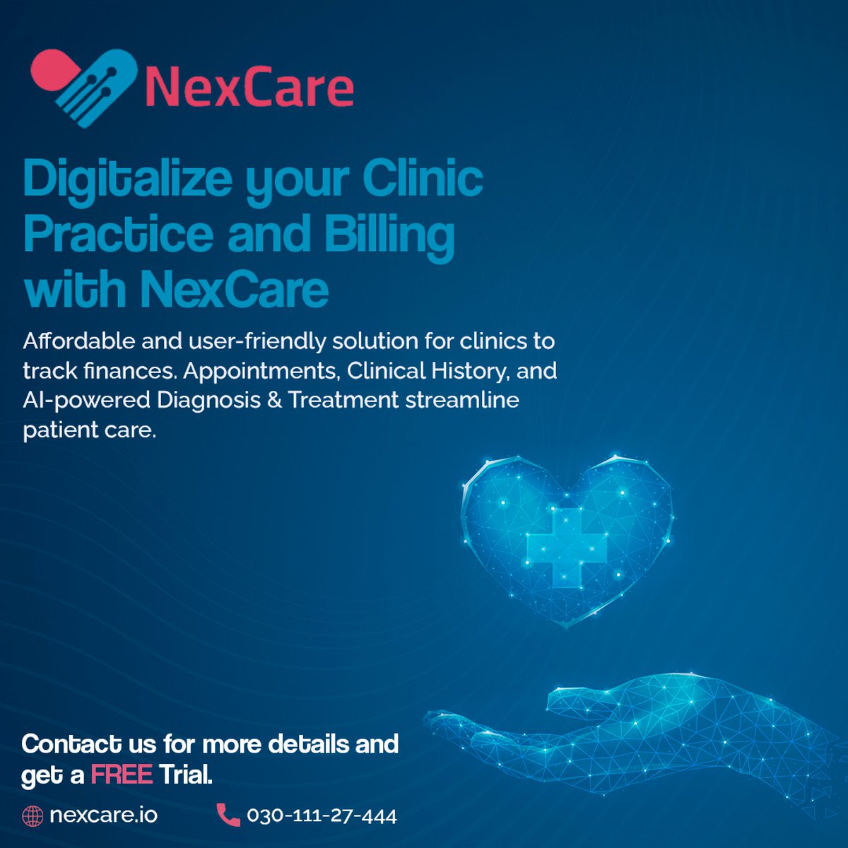 NexCare: Your all-in-one solution for clinic efficiency and patient satisfaction. ✨💪🏥

#clinicmanagement #HealthcareTechnology
#PatientCareSimplified #Nexcare