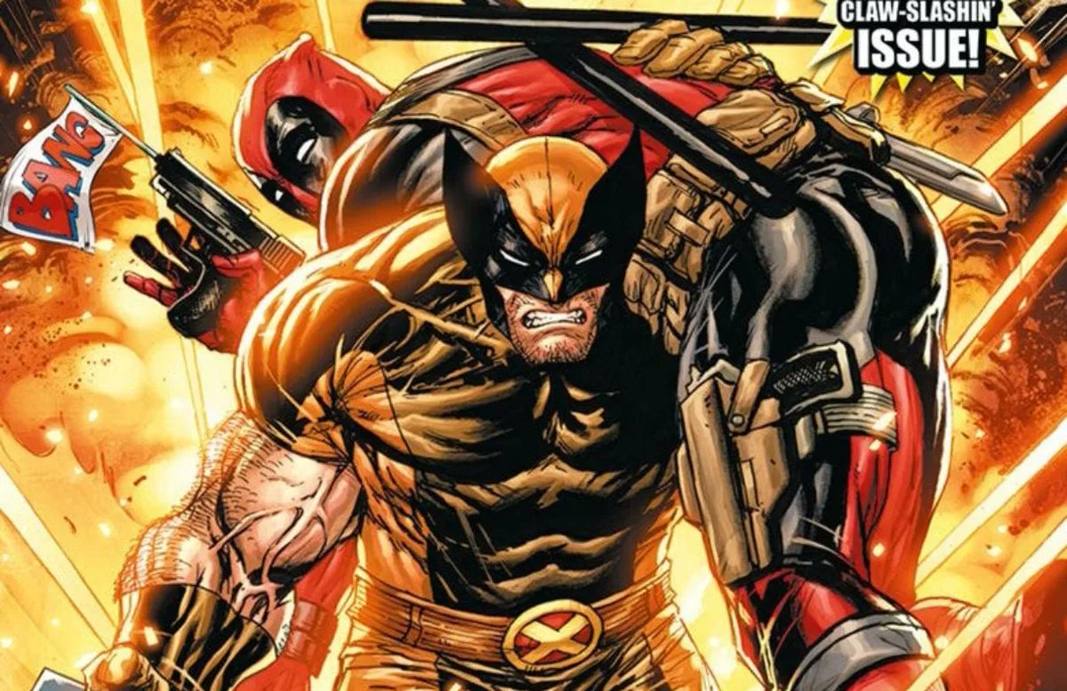 💥 BOOM 🤯 Primer vistazo a #Wolverine con su traje comiquero en #Deadpool3