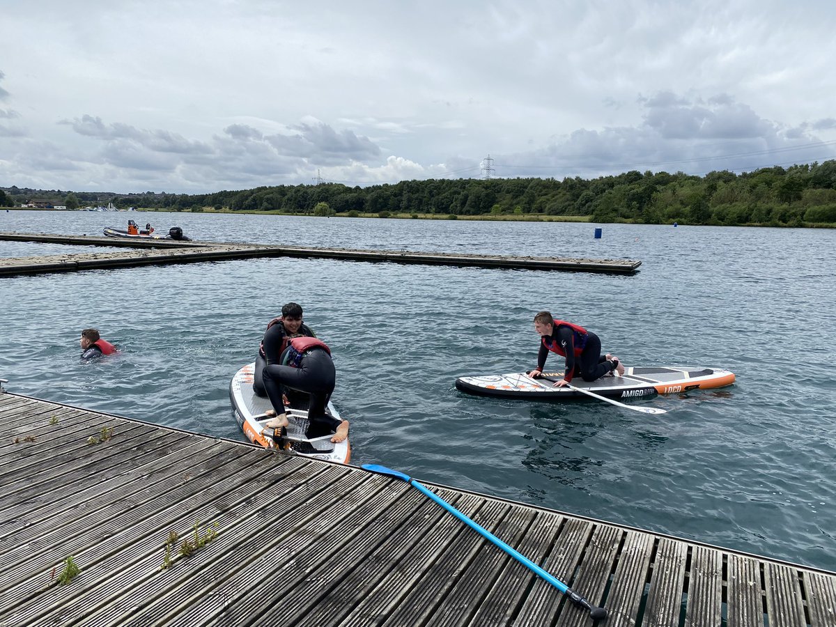 We merged several groups today @RotherValley. Some students biked, some went on the carts and some other braved the water on paddle boards. @RotherValley is an awesome place to visit and the park staff are brilliant. Thank you for a great day. #watersport #ThisisAP #greatday