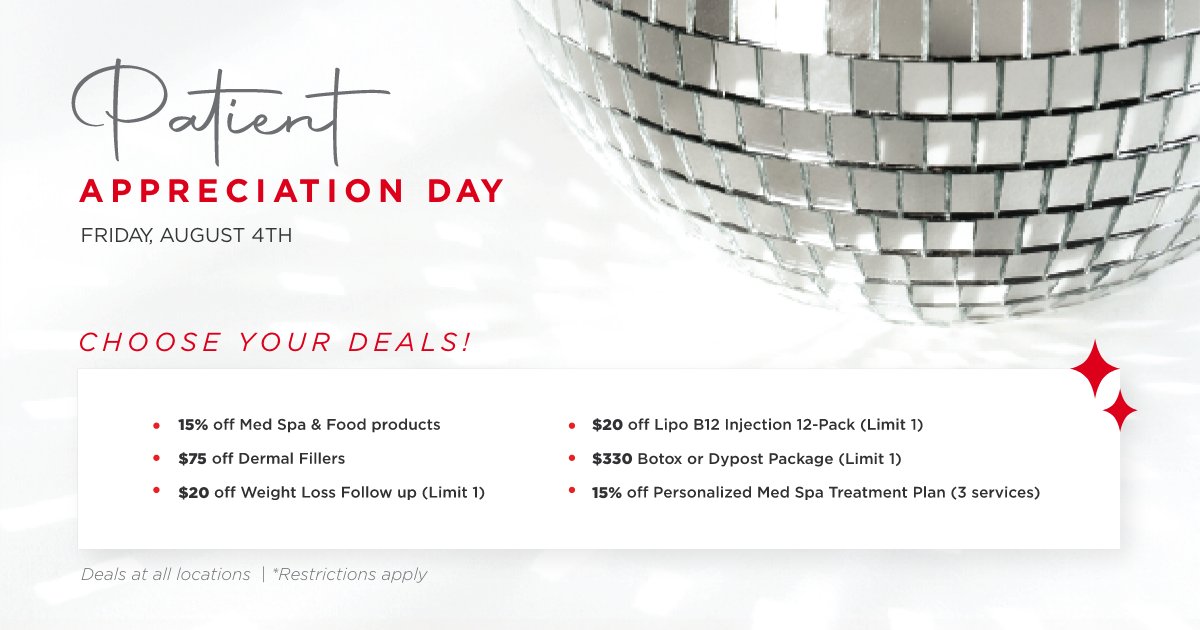 This is your chance to shine ✨ You can pre-order treatment 7/1 through 8/3 by scheduling a consult with our team 

*restrictions apply*