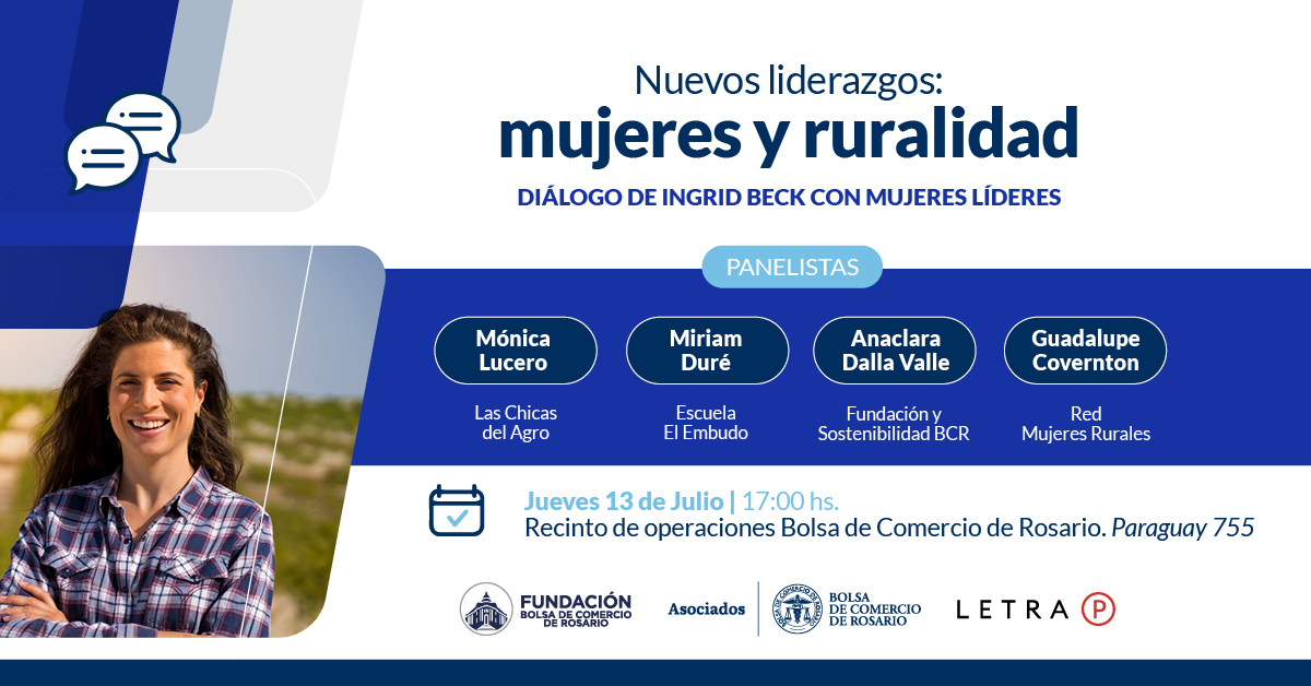 👋 ¡No te pierdas este encuentro!

📌 La periodista <a href="/soyingridbeck/">🩷𝗜𝗻𝗴𝗿𝗶𝗱 𝗕𝗲𝗰𝗸 🩷⭐️⭐️⭐️</a> dialogará con mujeres líderes en contextos rurales para conocer sus experiencias.

📅 13 de julio - 17 horas. 

🔗 Inscripciones gratuitas en: bit.ly/3prAiuf