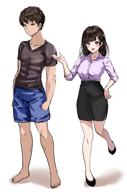 今日も1日お疲れ様でした☺️
次のアンソロジーのキャラ案ラフです。
(変更あるかもですが)
もう少し綺麗にしてからプロットを添えて提出します。 