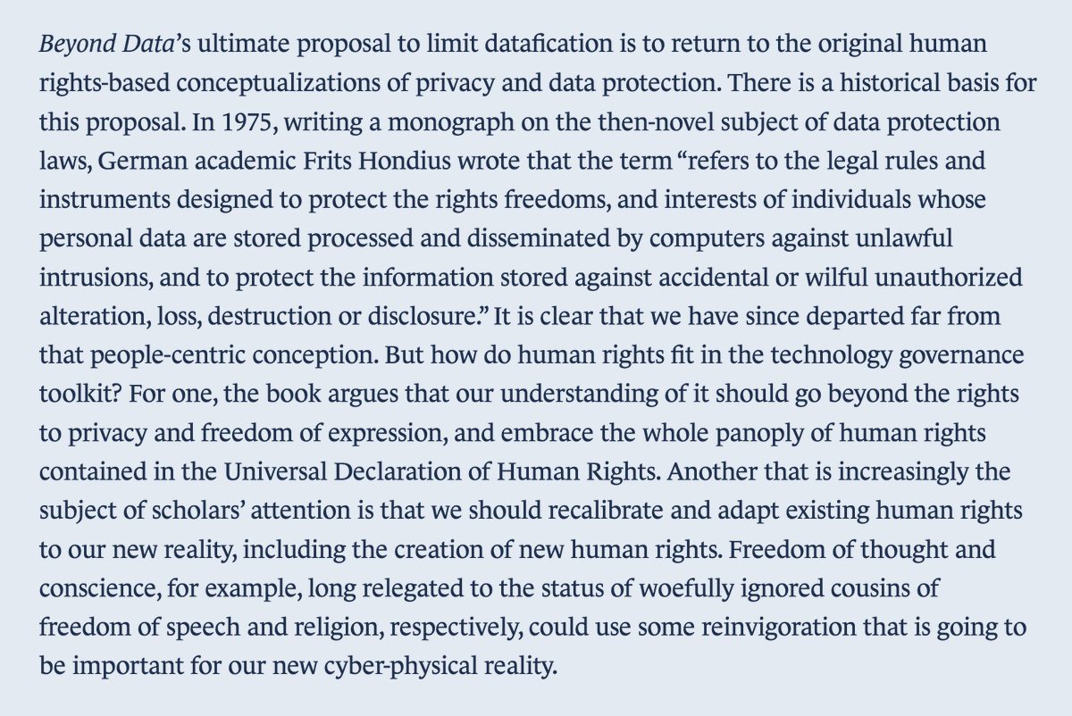TheNewRambler's tweet photo. Now up: "New Technologies and the Return to Human Rights," @theannasu's review of Beyond Data: Reclaiming Human Rights at the Dawn of the Metaverse by Elizabeth Renieris (@hackylawyER).

Link ➡️ https://t.co/Tit8AYM8uf https://t.co/DB1loUOIry