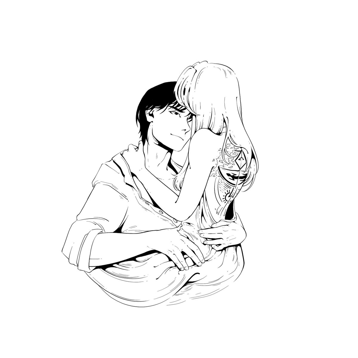 My very first✨✨royai✨✨ fan art inspired by an <a href="/On_TheArrow/">Arrow🐈‍⬛🏹矢🏹 | Dionysus Era🍹</a> fic