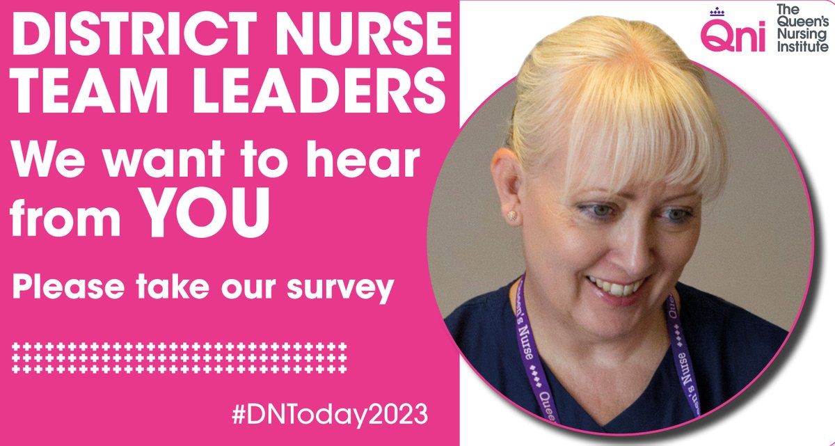 The Queen's Nursing Institute (@theqni) on Twitter photo Calling all #DistrictNurse #TeamLeaders! We're reviewing our 'District Nursing Today 2019' publication - please fill in our survey to update us on the state of #DistrictNursing today: qni.org.uk/news-and-event… <a href="/alisonleary1/">Prof Alison Leary 💙#ProtectNurse</a> <a href="/CrystalOldman/">Dr Crystal Oldman CBE EdD RN RHV QN FRCN</a> <a href="/WeCommNurses/">WeCommNurses 💙</a> <a href="/ADNEuk/">Assoc of District & Community Nurse Educators ADNE</a> Please RT Calling all #DistrictNurse #TeamLeaders! We're reviewing our 'District Nursing Today 2019' publication - please fill in our survey to update us on the state of #DistrictNursing today: qni.org.uk/news-and-event… <a href="/alisonleary1/">Prof Alison Leary 💙#ProtectNurse</a> <a href="/CrystalOldman/">Dr Crystal Oldman CBE EdD RN RHV QN FRCN</a> <a href="/WeCommNurses/">WeCommNurses 💙</a> <a href="/ADNEuk/">Assoc of District & Community Nurse Educators ADNE</a> Please RT