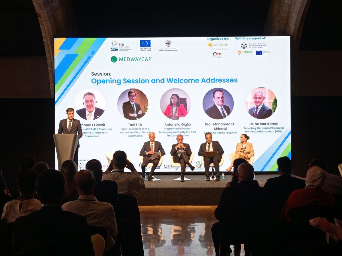 Nawamed_Enicbc's tweet photo. 📢#MEDWAYCAP Final Conference is now underway and it is a pleasure to have the support of @PrimaProgram and @UfMSecretariat, as well as the participants and partners!
👉Stay tuned and keep following the event!
#ONEMED @ENICBCMed @AquaCycle_ENI  @MenawaraENI @AqabaMediss @MaiaTaqa https://t.co/Trity1OC5k