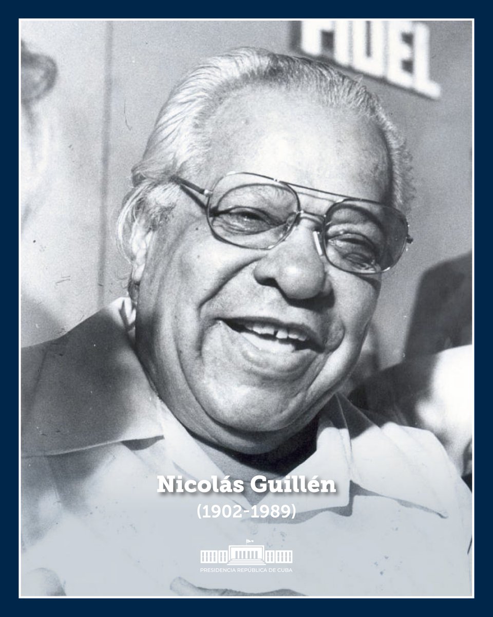 Al corazón del amigo,
abre la muralla;
al veneno y al puñal,
cierra la muralla;
al mirto y la hierbabuena,
abre la muralla;
al diente de la serpiente,
cierra la muralla;
al ruiseñor en la flor,
abre la muralla.

121 aniversario del nacimiento de Guillén y volvemos a sus versos.