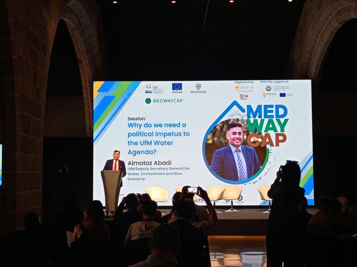 Nawamed_Enicbc's tweet photo. 📢#MEDWAYCAP Final Conference is now underway and it is a pleasure to have the support of @PrimaProgram and @UfMSecretariat, as well as the participants and partners!
👉Stay tuned and keep following the event!
#ONEMED @ENICBCMed @AquaCycle_ENI  @MenawaraENI @AqabaMediss @MaiaTaqa https://t.co/Trity1OC5k