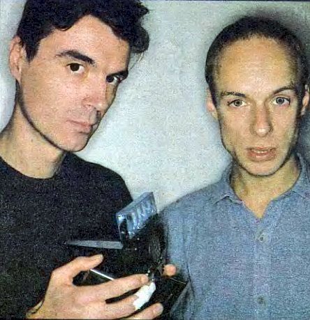 hairball1952's tweet photo. David Byrne and Brian Eno, 1981 https://t.co/kXK7IrWj5b